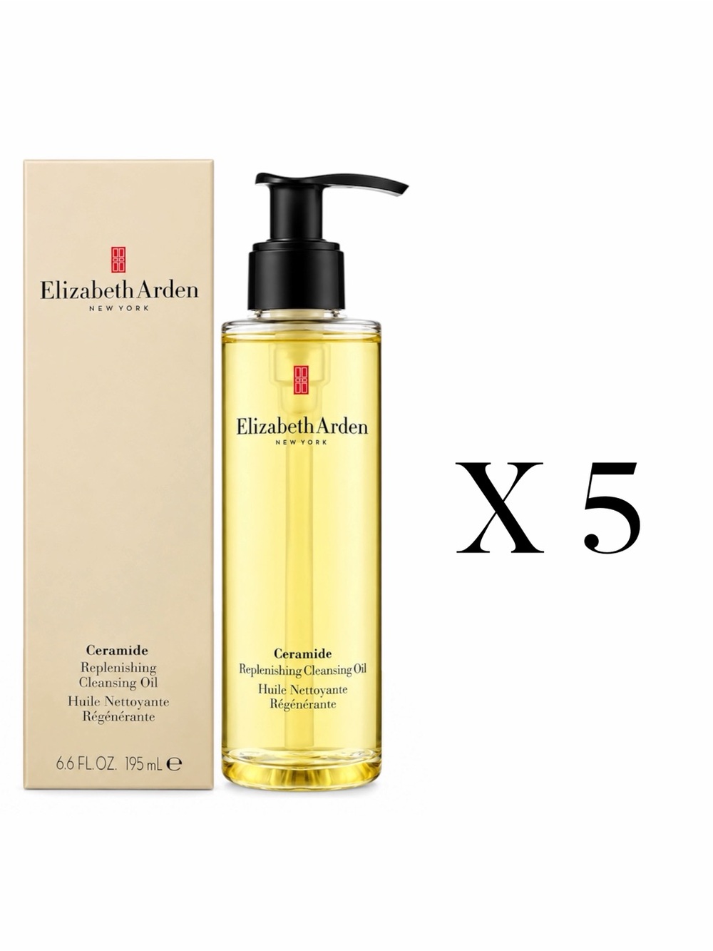 X5 ELIZABETH ARDEN CERAMIDE CLEANSING OIL 195ML - BNIB